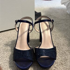 De Blossom Collection Navy Blue Heels